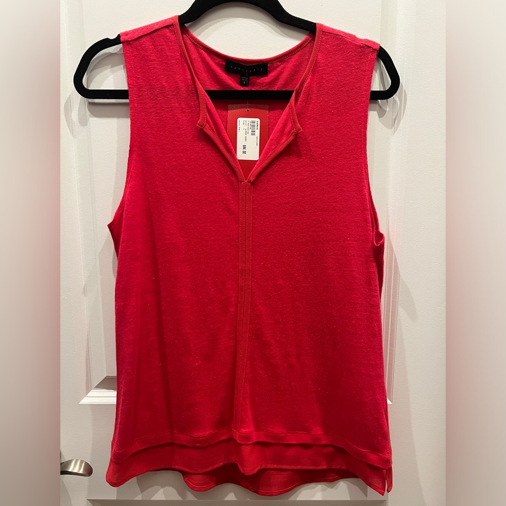 Sanctuary Women’s Red Sleeveless Top, Size Small